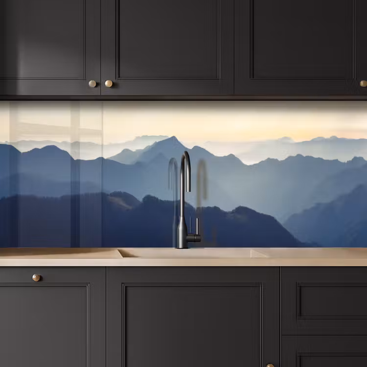 Kitchen splashback - Landscape - Mountains - Green - Nature — 6