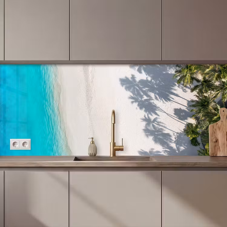 Kitchen splashback - Landscape - Sea - Beach — 1