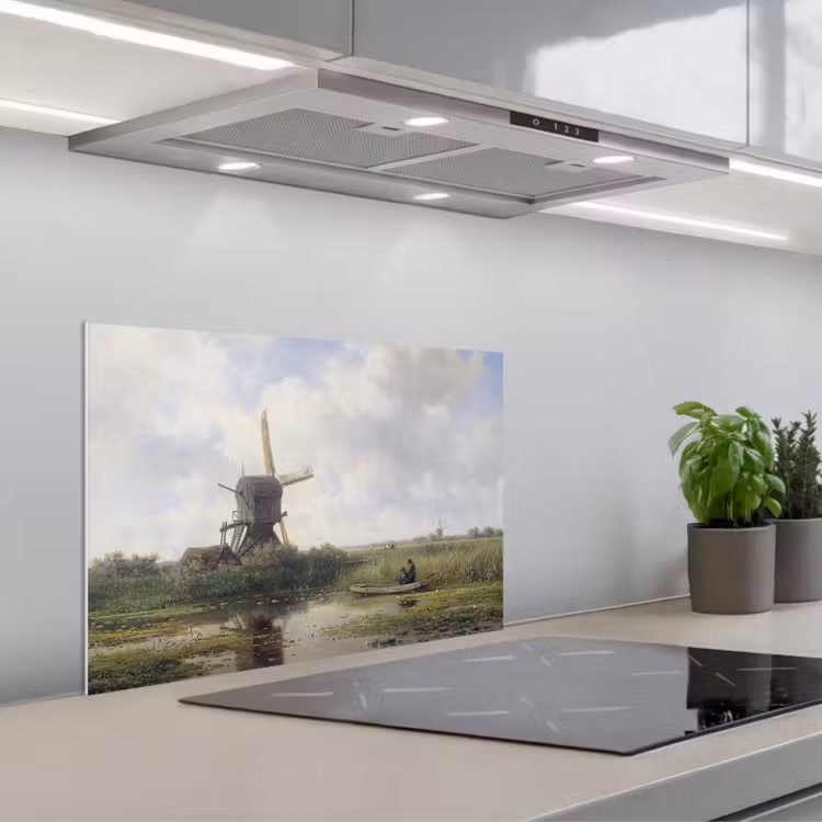 Kitchen splashback for hob - In 't Gein near Abcoude — 1