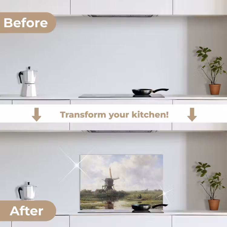 Kitchen splashback for hob - In 't Gein near Abcoude — 7
