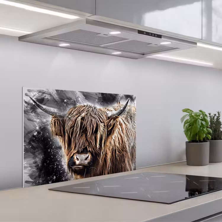 Kitchen splashback for hob - Natural Art — 1