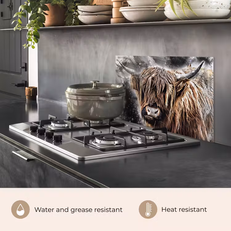 Kitchen splashback for hob - Natural Art — 2