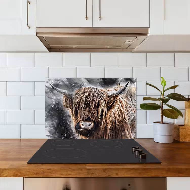 Kitchen splashback for hob - Natural Art — 3