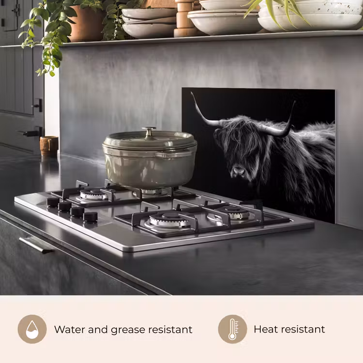 Kitchen splashback for hob - Silent Power — 2