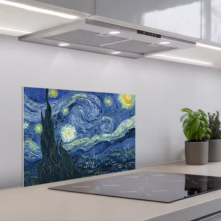 Kitchen splashback for hob - The Starry Night — 1
