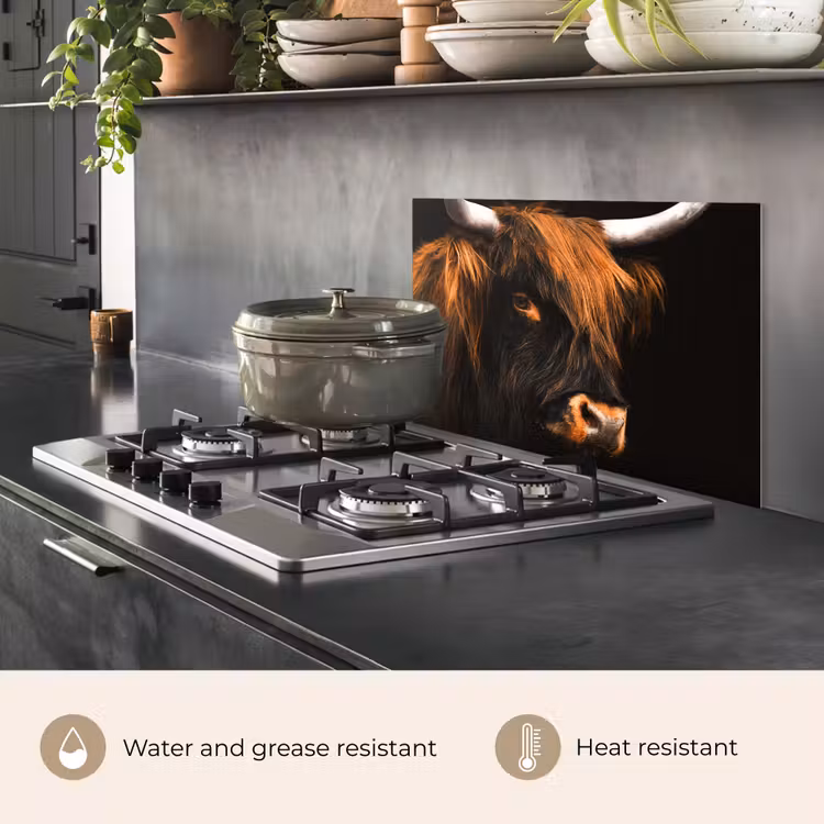 Kitchen splashback for hob - Mystical Gaze — 2