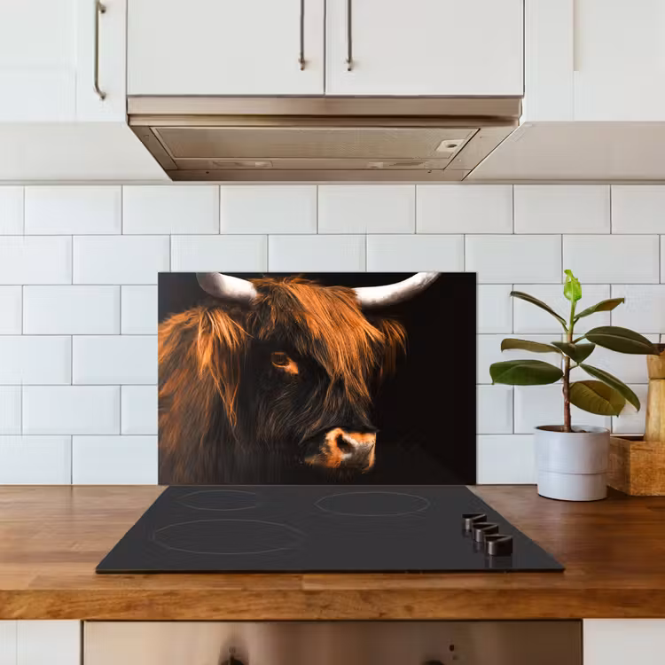 Kitchen splashback for hob - Mystical Gaze — 3