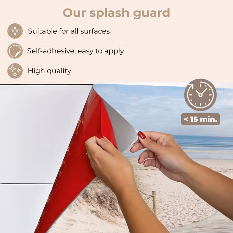 Kitchen splashback for hob - Path to Beach — 4
