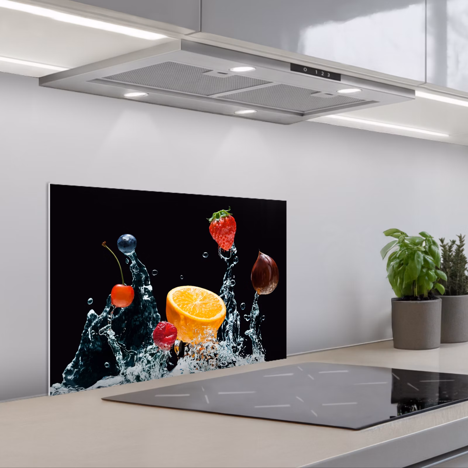 Kitchen splashback for hob - Fruity Fountain — 1