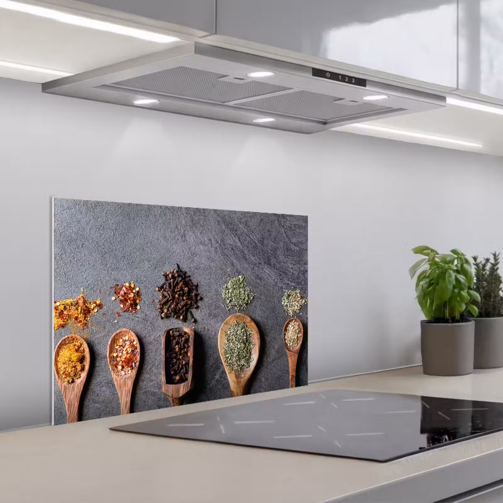 Kitchen splashback for hob - Herbal Arsenal — 1