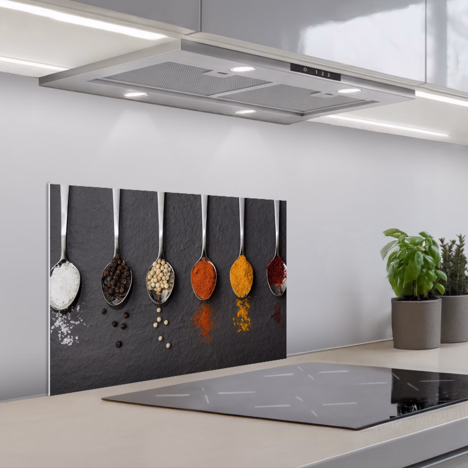 Kitchen splashback for hob - The Spectrum of Spices — 1