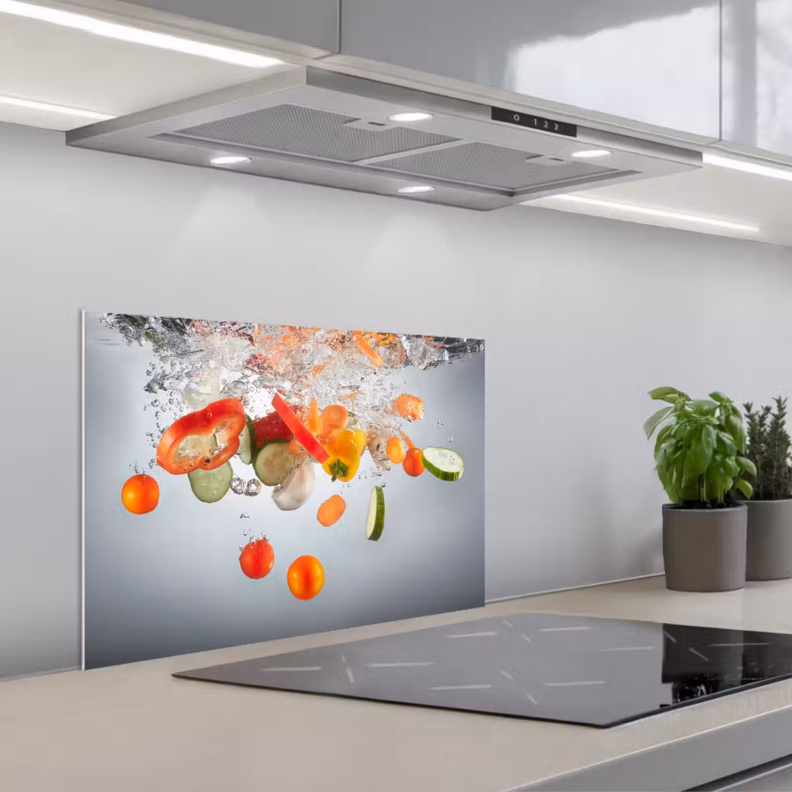 Kitchen splashback for hob - Underwater harvest — 1