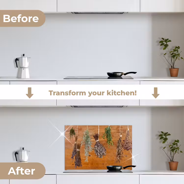 Kitchen splashback for hob - Herb drying — 7