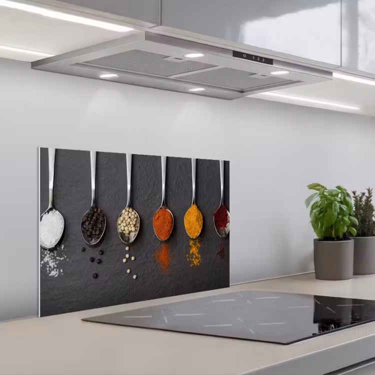 Kitchen splashback for hob - The Spectrum of Spices — 1