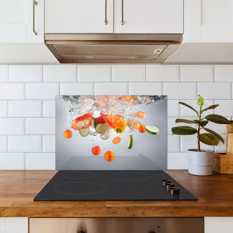 Kitchen splashback for hob - Underwater harvest — 3