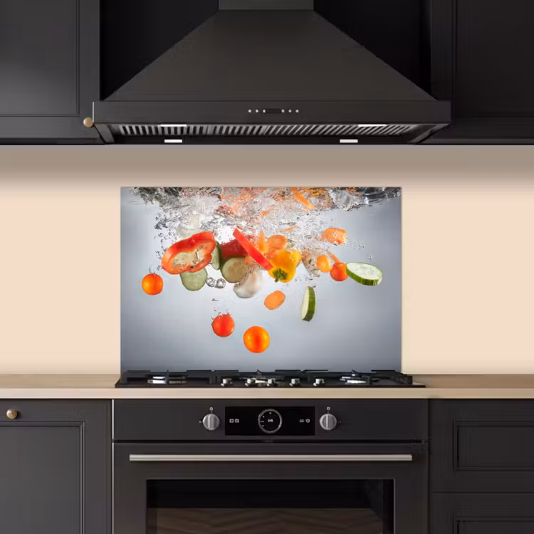 Kitchen splashback for hob - Underwater harvest — 5