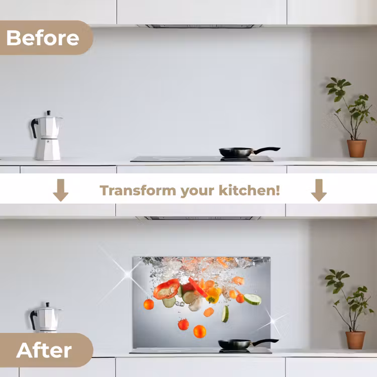 Kitchen splashback for hob - Underwater harvest — 7