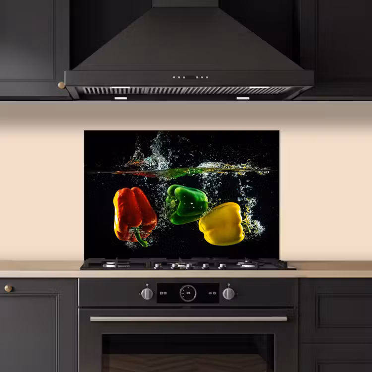 Kitchen splashback for hob - Waterfall of Peppers — 5