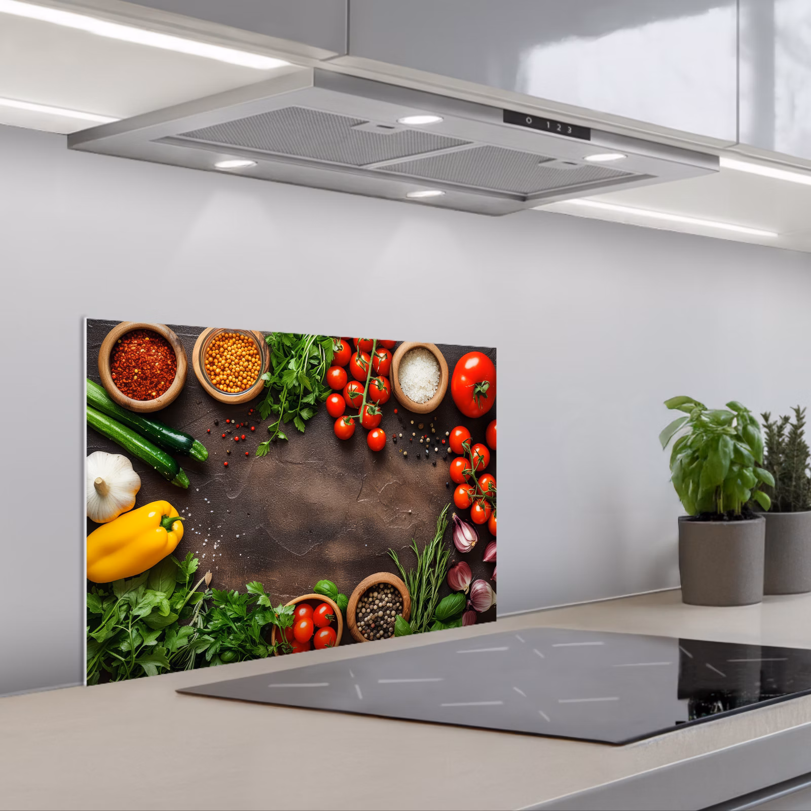Kitchen splashback for hob - Garden of Freshness — 1