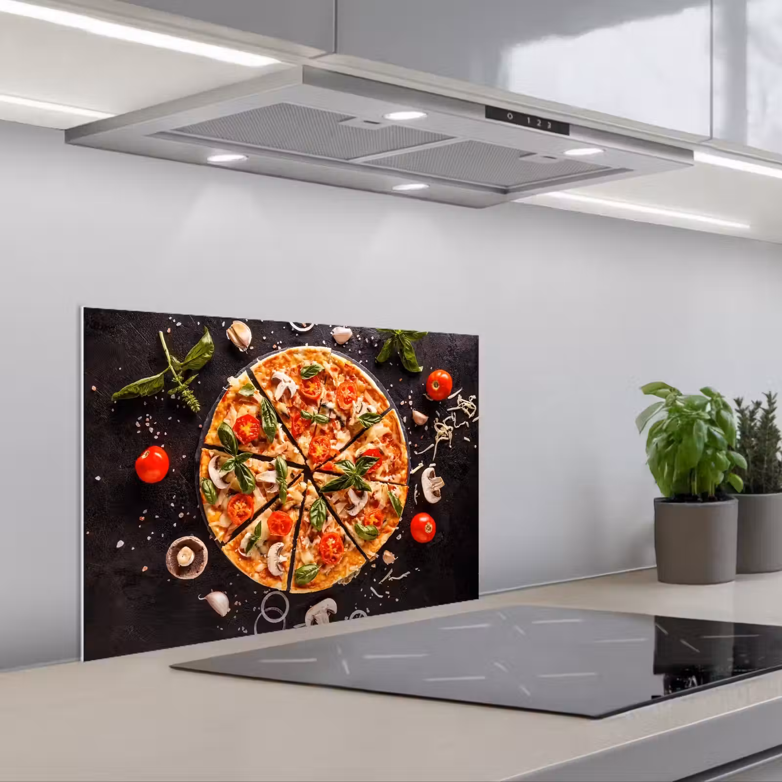 Kitchen splashback for hob - Mediterranean Feast — 1