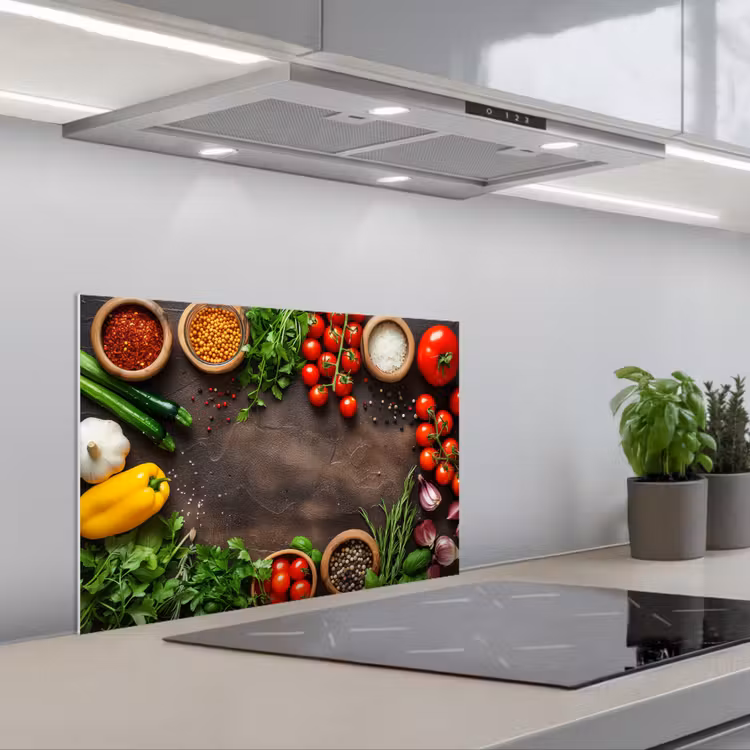 Kitchen splashback for hob - Garden of Freshness — 1