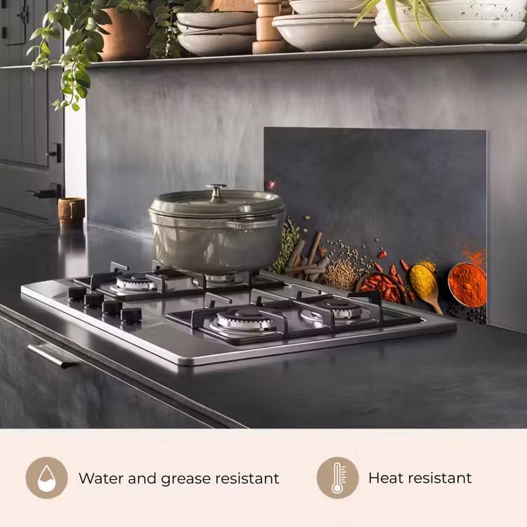 Kitchen splashback for hob - Still Life of Spices and Flavors — 2