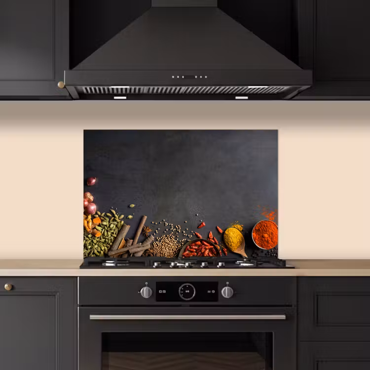 Kitchen splashback for hob - Still Life of Spices and Flavors — 5