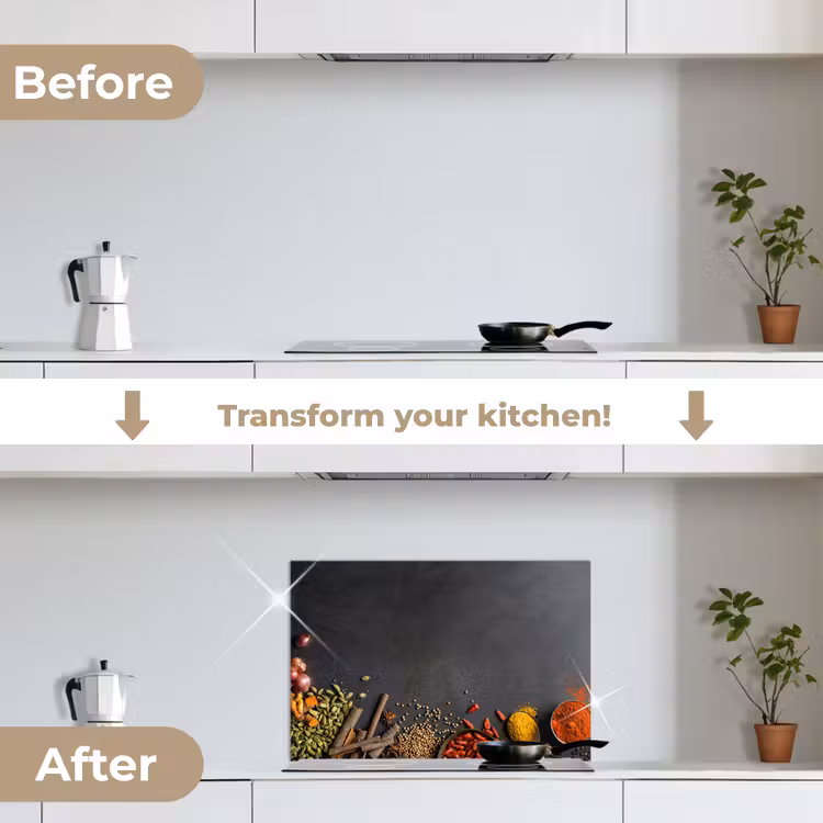 Kitchen splashback for hob - Still Life of Spices and Flavors — 7