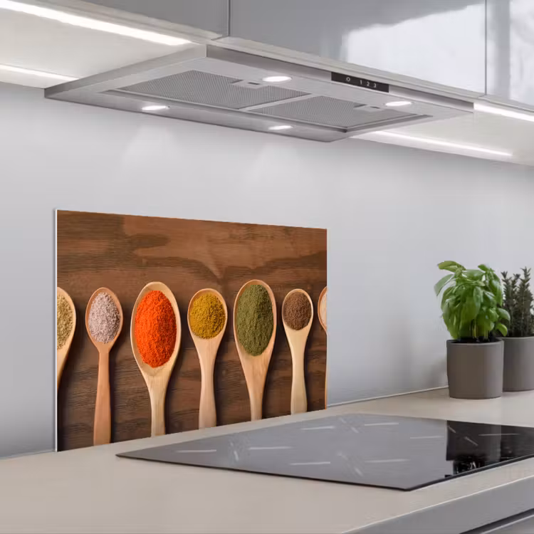 Kitchen splashback for hob - Symmetry of Flavors — 1