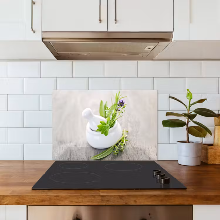 Kitchen splashback for hob - Herbs at Peace — 3