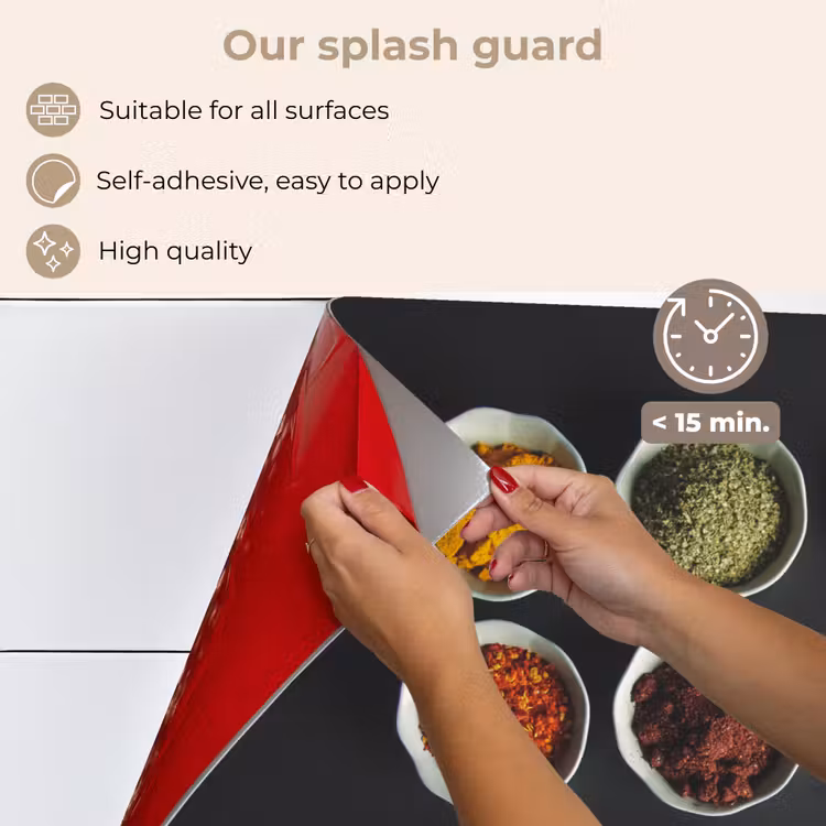 Kitchen splashback for hob - Ladle - Spices - Herbs - Green - Brown - Rustic — 4