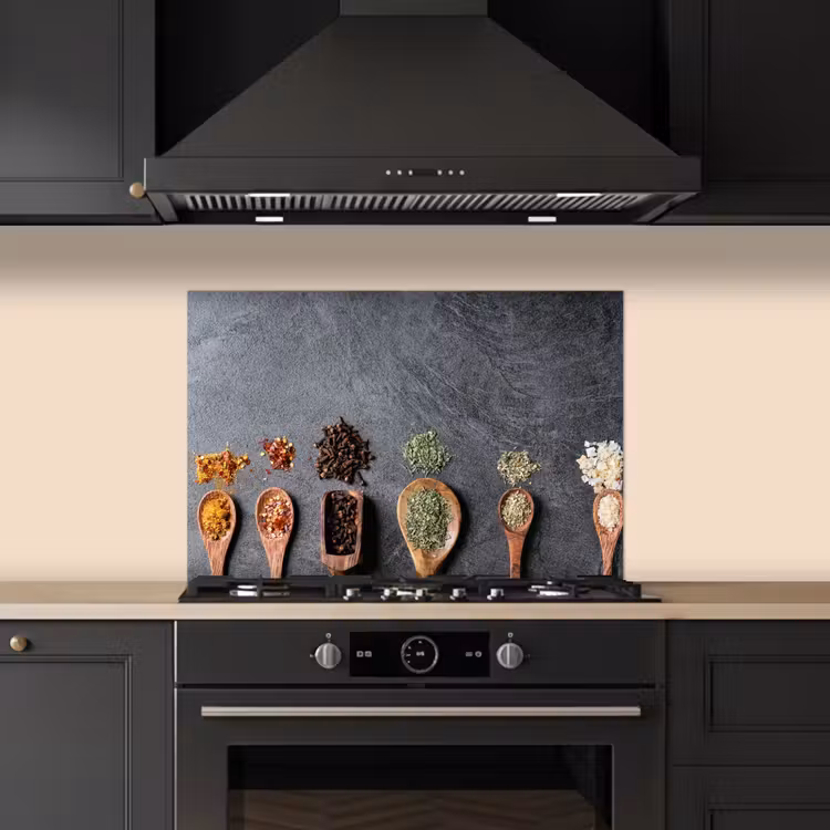 Kitchen splashback for hob - Ladle - Spices - Industrial — 5