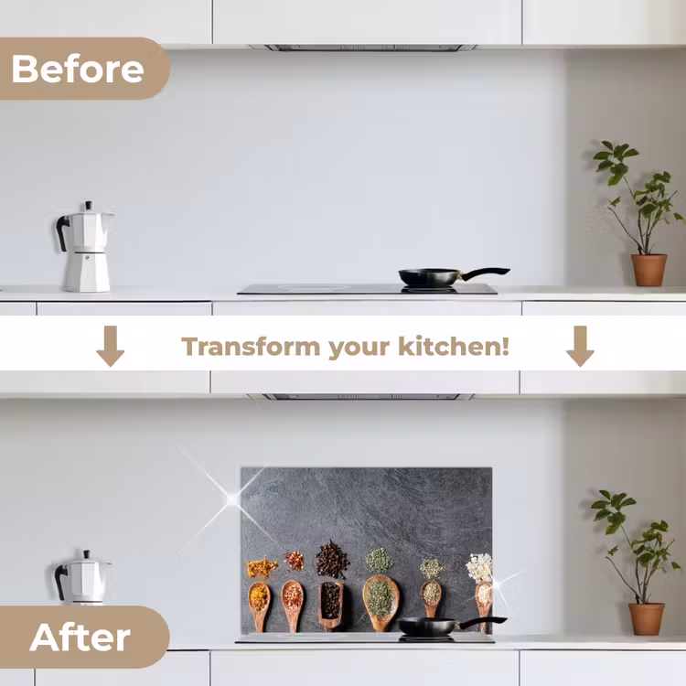 Kitchen splashback for hob - Ladle - Spices - Industrial — 7