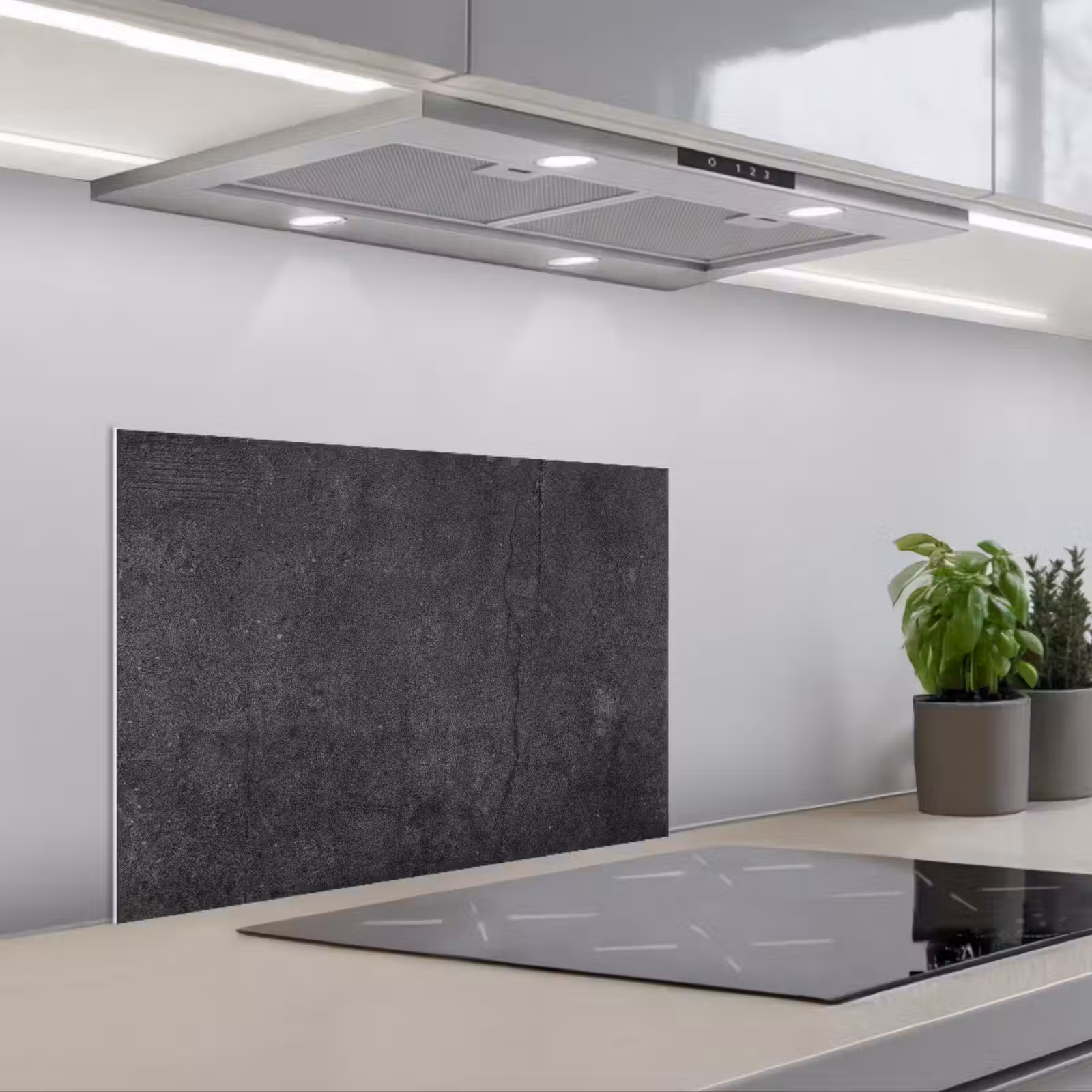 Kitchen splashback for hob - Signed by Time — 1
