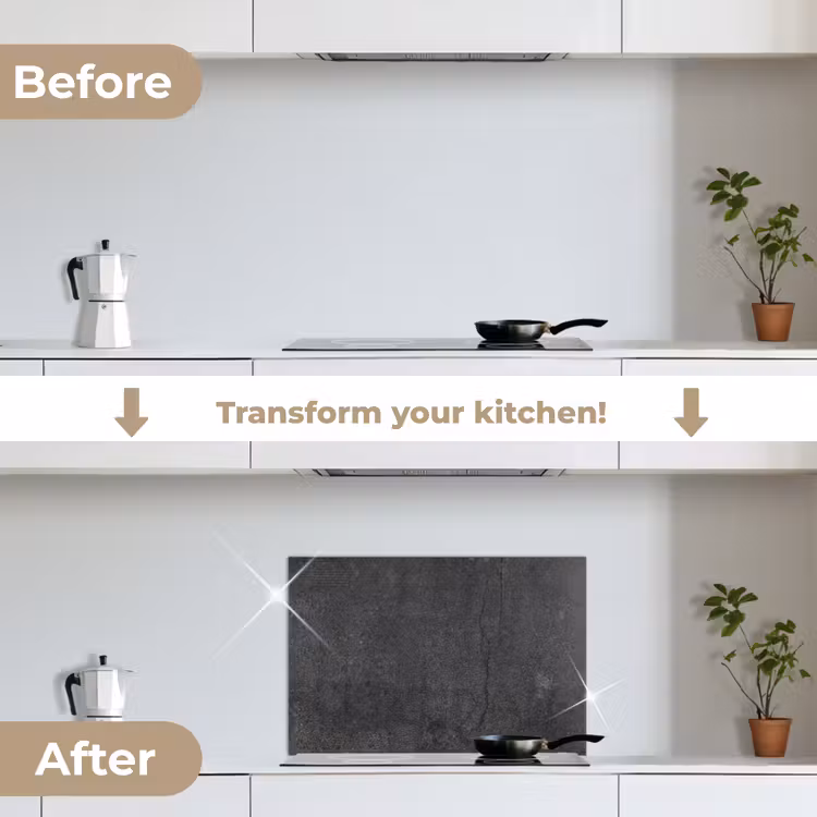 Kitchen splashback for hob - Signed by Time — 7