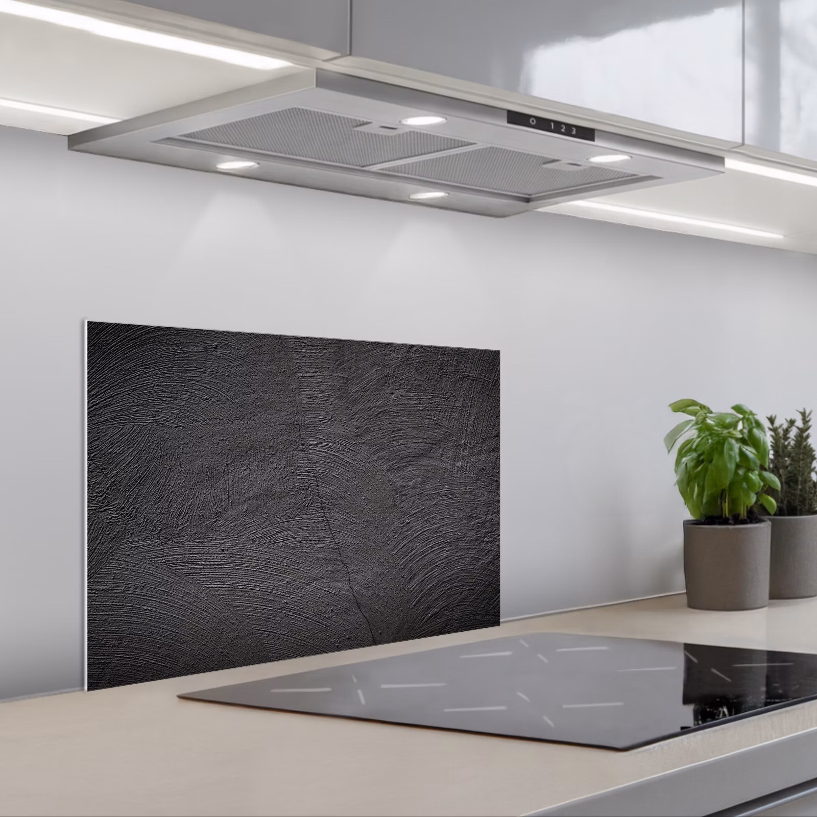 Kitchen splashback for hob - Layering of Time — 1