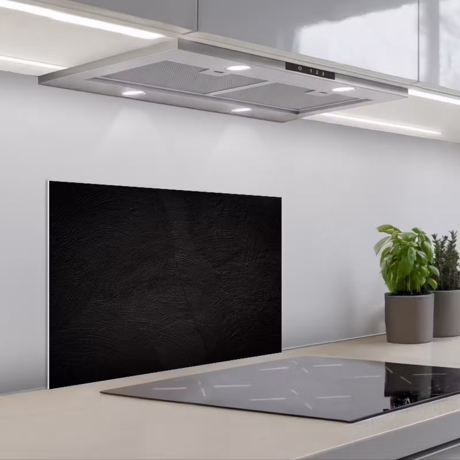Kitchen splashback for hob - Weathered Dark Patterns — 1