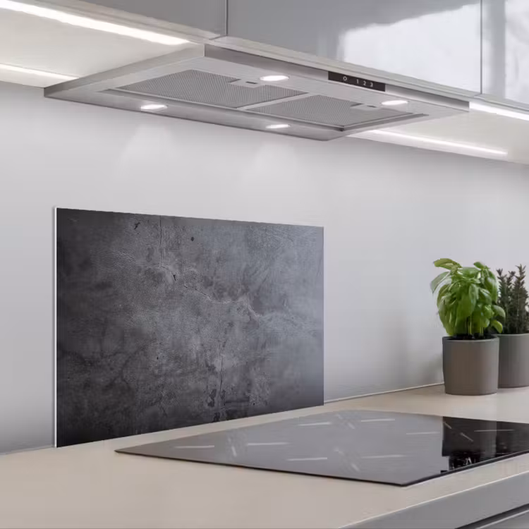 Kitchen splashback for hob - Industrial - Concrete - Gray - Slate - Retro — 1