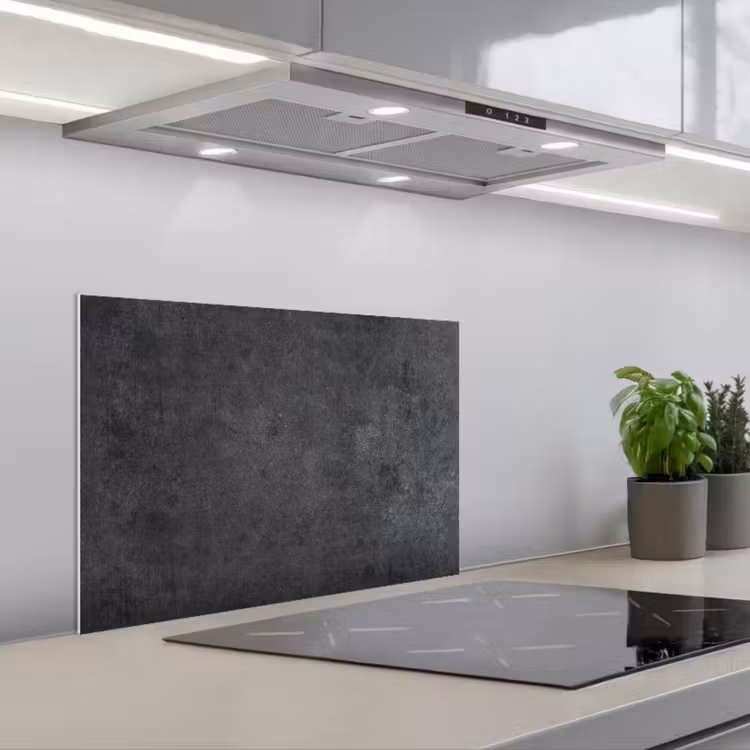 Kitchen splashback for hob - Industrial - Slate - Gray - Textured - Concrete — 1