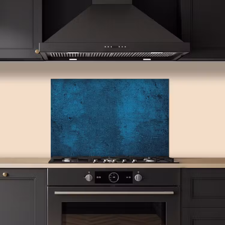 Kitchen splashback for hob - Natural stone - Concrete - Stone - Blue — 5