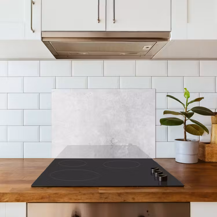 Kitchen splashback for hob - Weathering - Concrete - Textures - Vintage - Industrial - Gray — 3