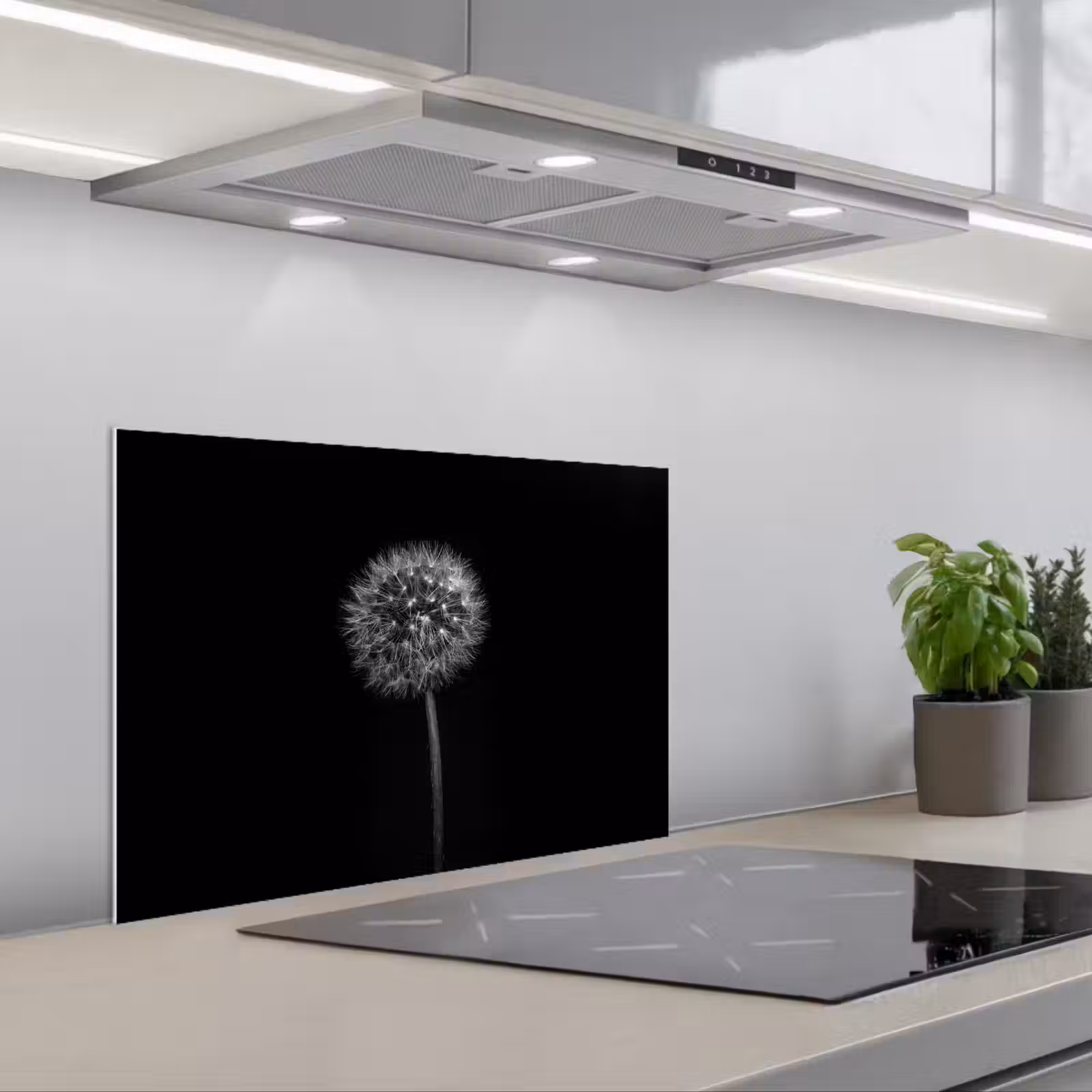 Kitchen splashback for hob - Starry Night Dandelion — 1