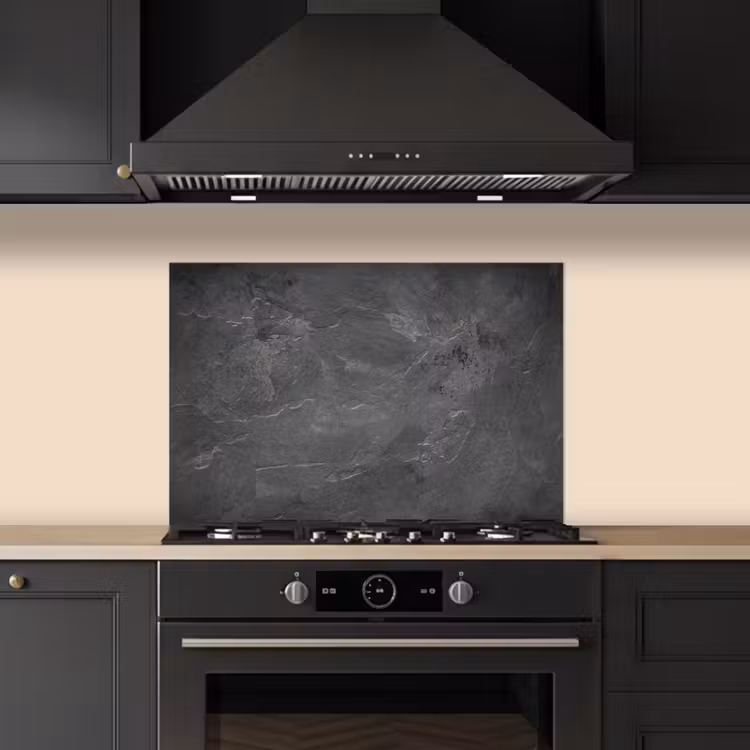 Kitchen splashback for hob - Forgotten Concrete Canvas — 5
