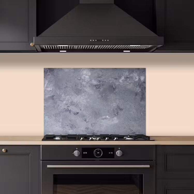 Kitchen splashback for hob - Slate - Concrete - Retro - Structures - Gray - Rustic — 5