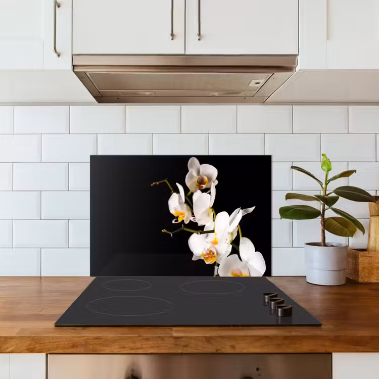 Kitchen splashback for hob - Orchid - Flowers - Plants - Botanical — 3