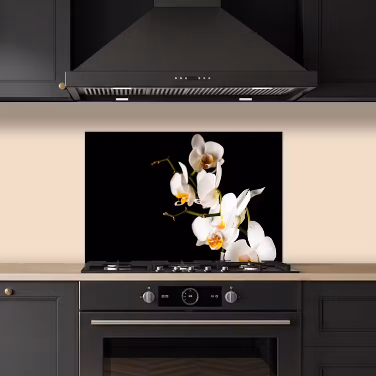 Kitchen splashback for hob - Orchid - Flowers - Plants - Botanical — 5