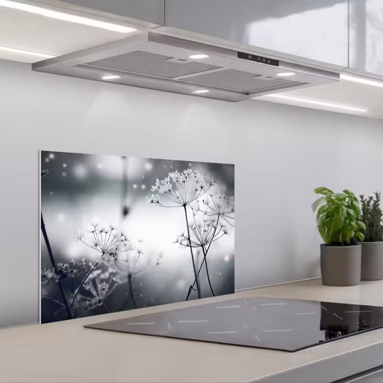 Kitchen splashback for hob - Winter Whispers — 1