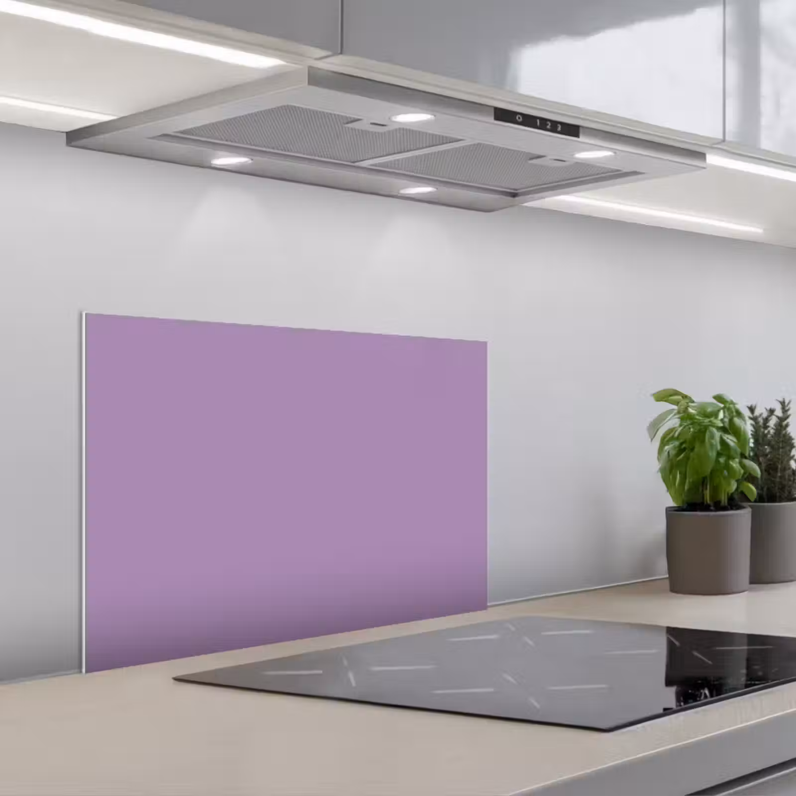 Kitchen splashback for hob - Interior - Purple - Colors - Purple - Solid — 1