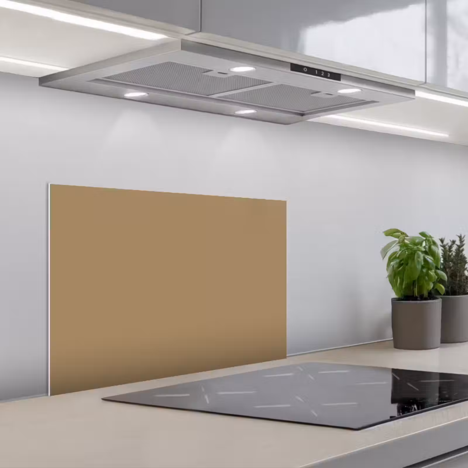 Kitchen splashback for hob - Palette - Beige - Interior — 1
