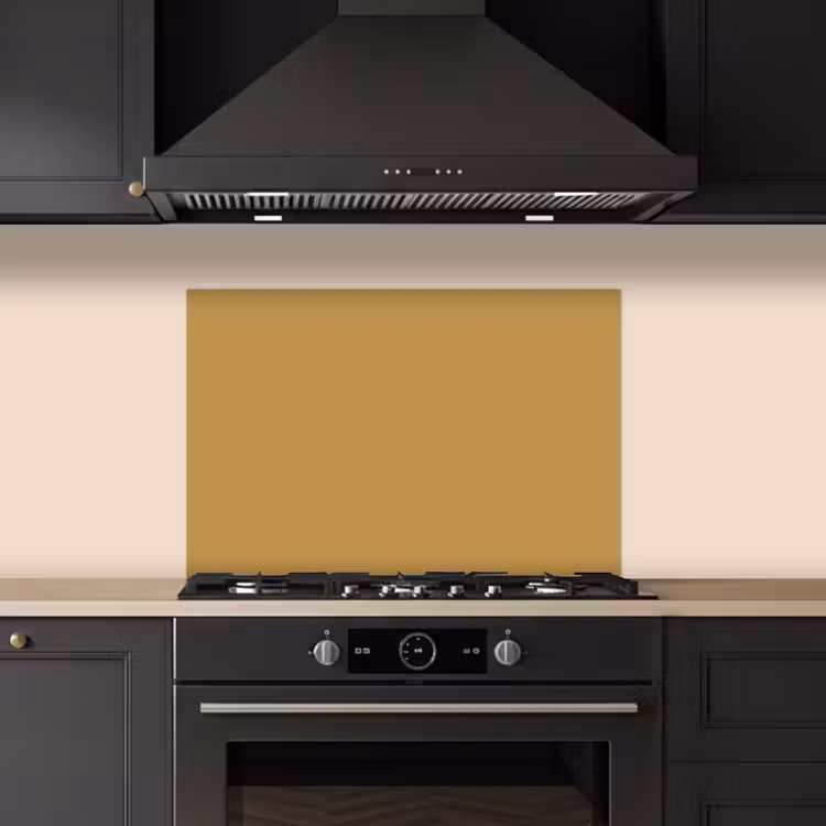 Kitchen splashback for hob - Ochre yellow - Color - Autumn - Yellow - Solid - Colors — 5